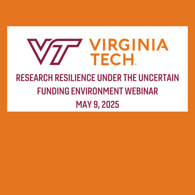 Research Resilience Under the Uncertain Funding Environment Webinar